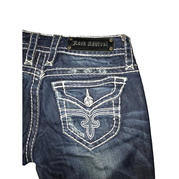 Rock Revival Eva Woman’s Easy Cropped Jeans 25 EUC - Picture 6 of 7